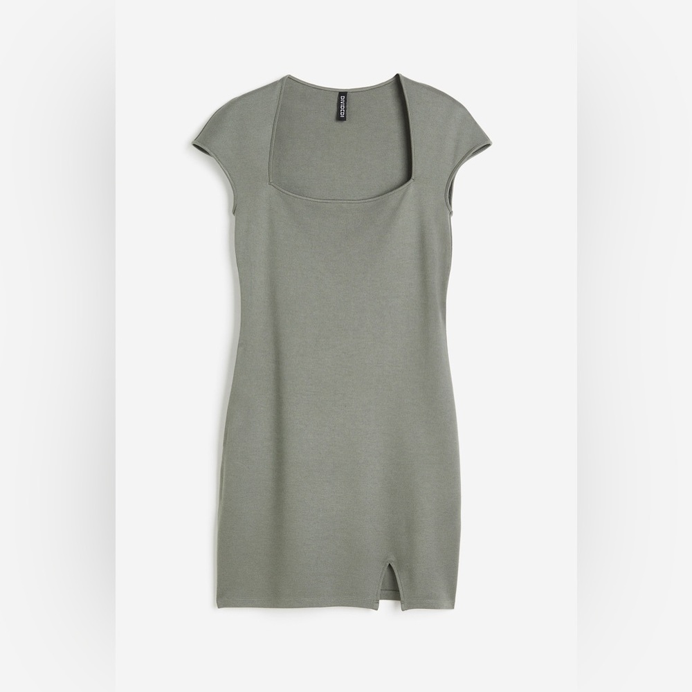 H&M Olive Green Bodycon Dress